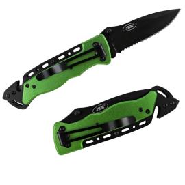 Sklopivi nož sa sekačem pojasa i čekićem za staklo JBM